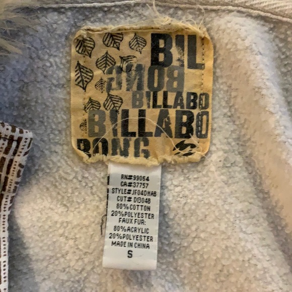 Billabong Faux Fur Hoodie - Picture 5 of 5